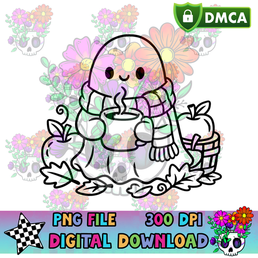Apple Cider Ghost - PNG