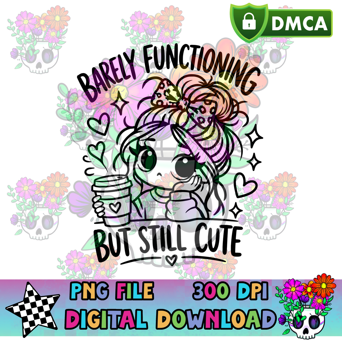 Barley Functioning But Still Cute - PNG