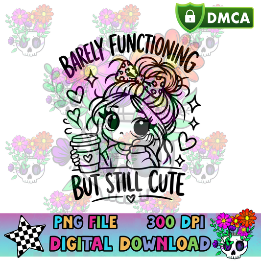 Barley Functioning But Still Cute - PNG