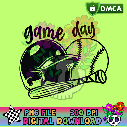 Baseball Game Day - PNG