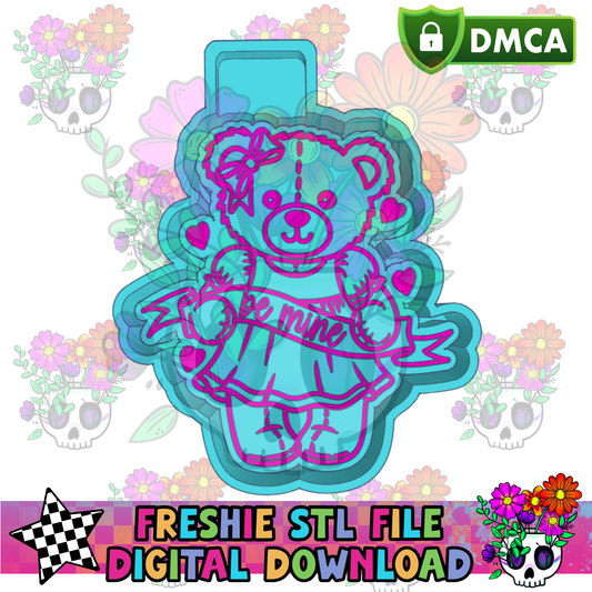 Be Mine Teddy Mold Maker STL File