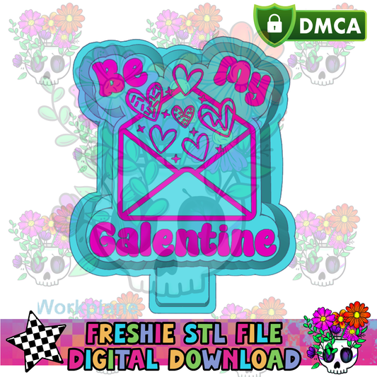Be My Galentine Mold Maker STL File