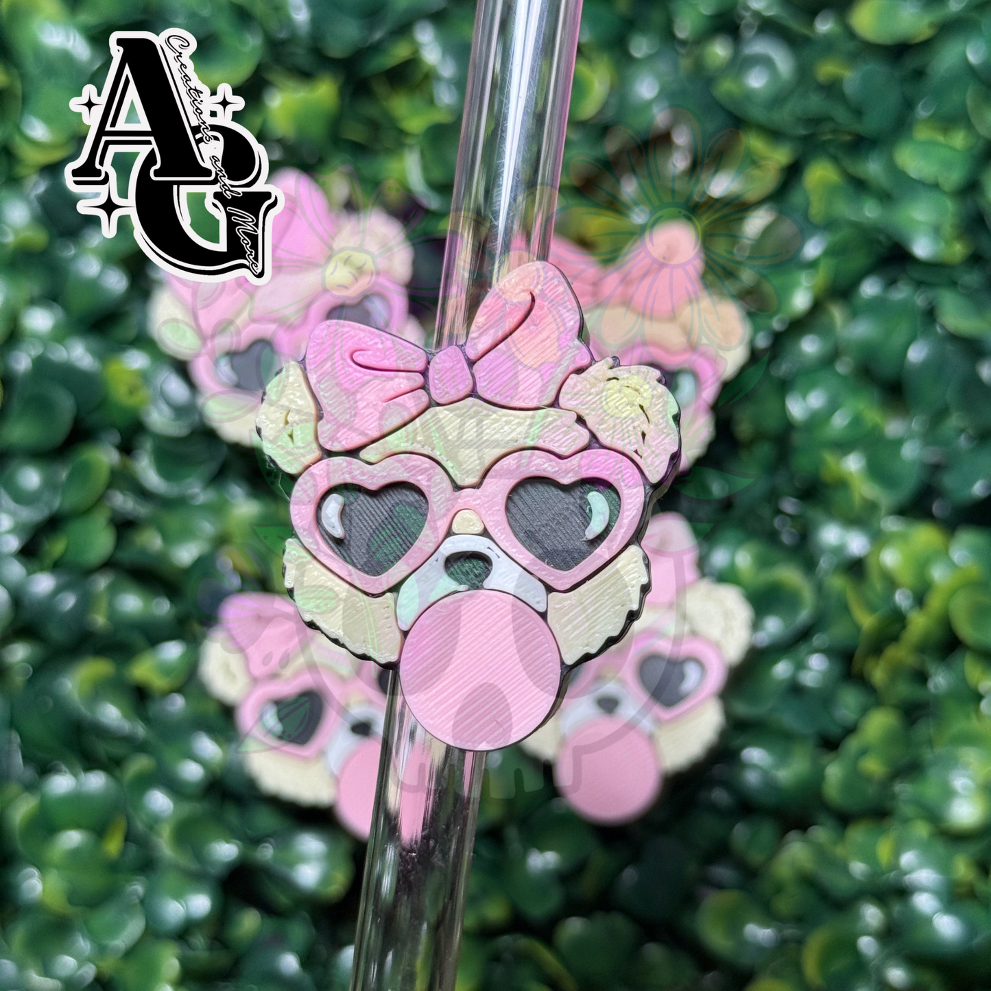 Bear Bubble Straw Topper