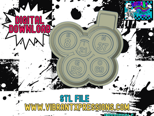 Bingo Balls Housing Mold Maker STL File