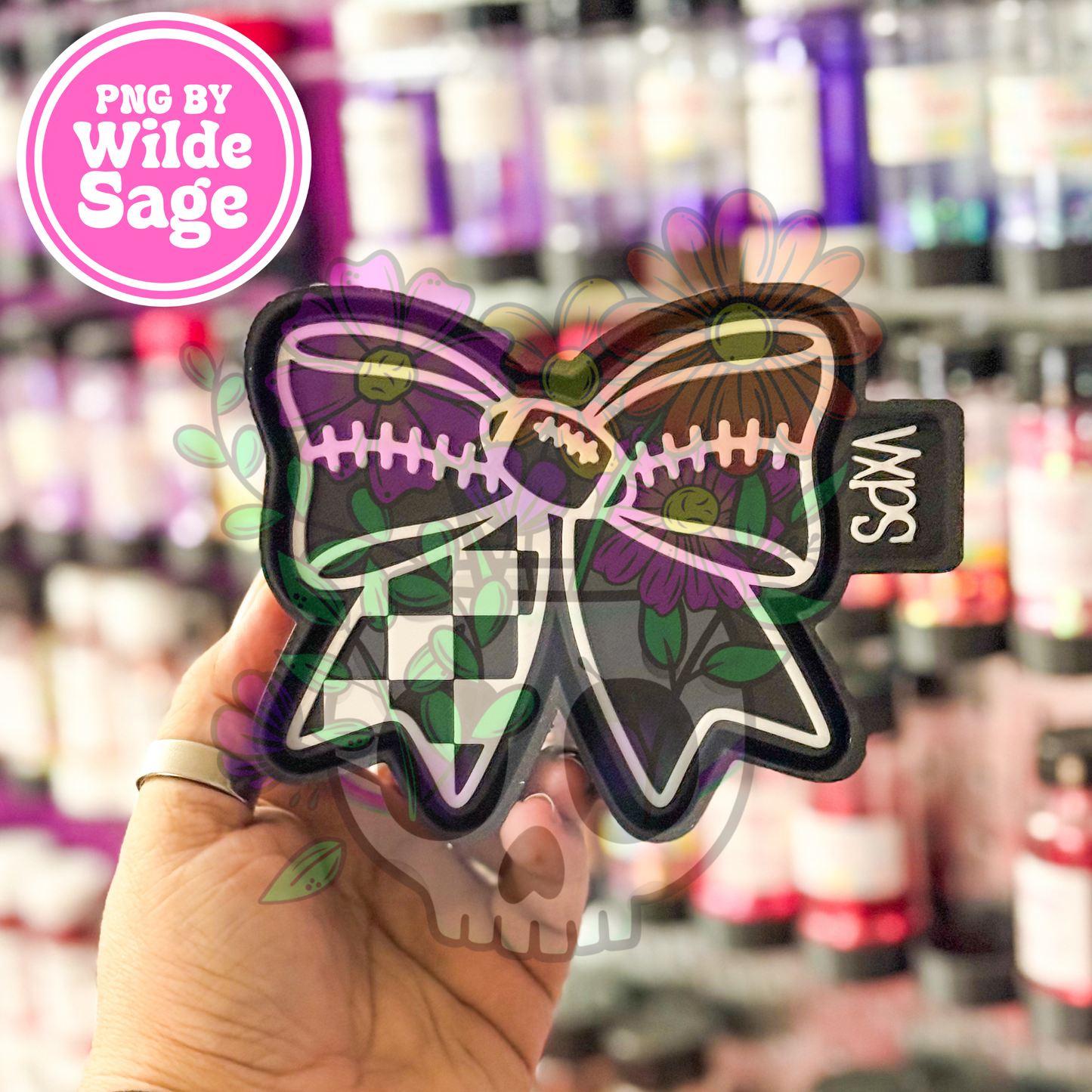 Football Ribbon (Blank) with Cardstock SVG File - Freshie Mold