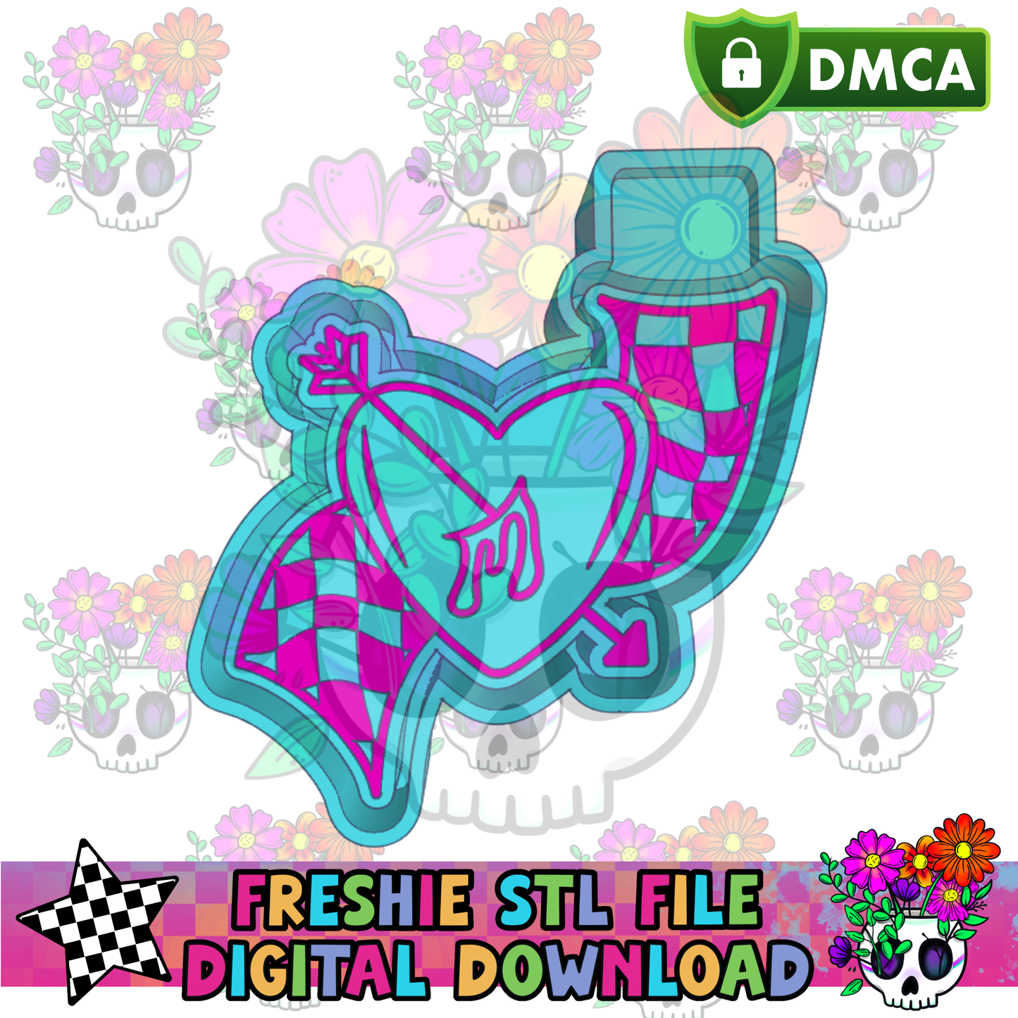 Bleeding Heart Mold Maker STL File