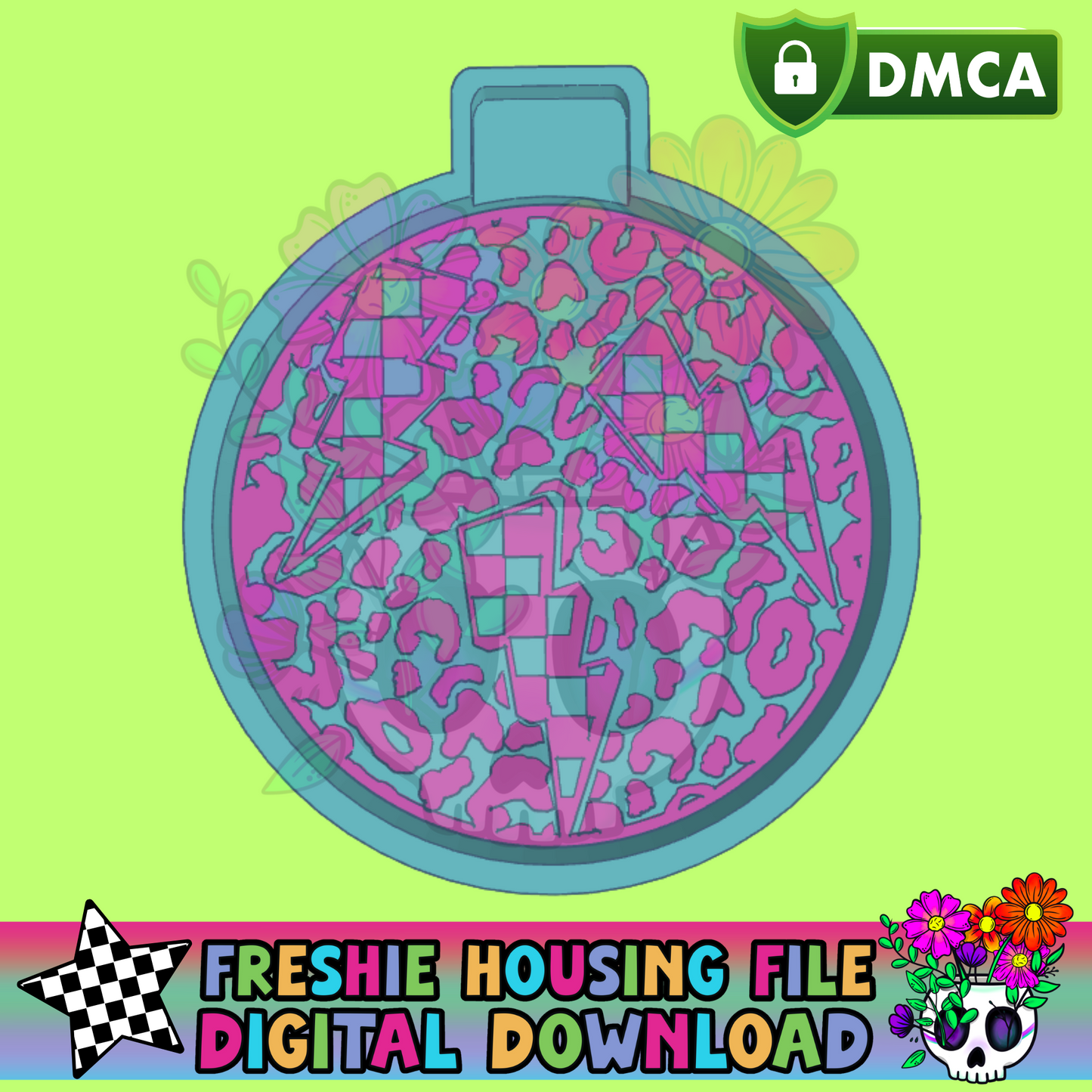 Checkered Bolts & Leopard Mold Maker STL File