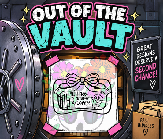 Out of the Vault - Bookish Frame Book and Coffee