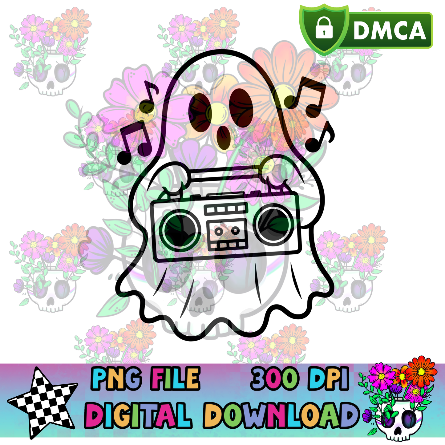 Booooombox Ghost - PNG
