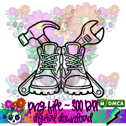 Boots and Tools - PNG