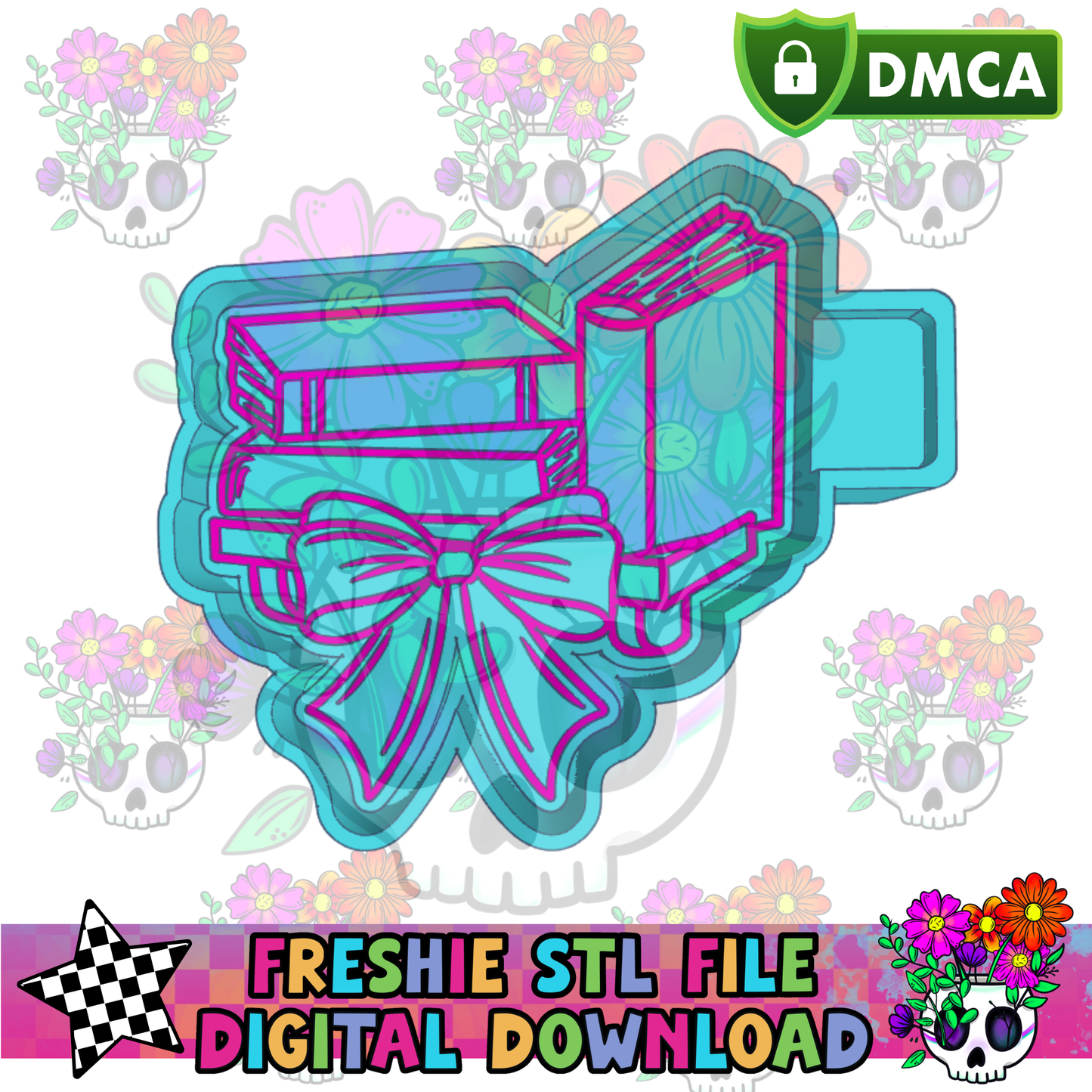 Bow Book Shelf Mold Maker STL File