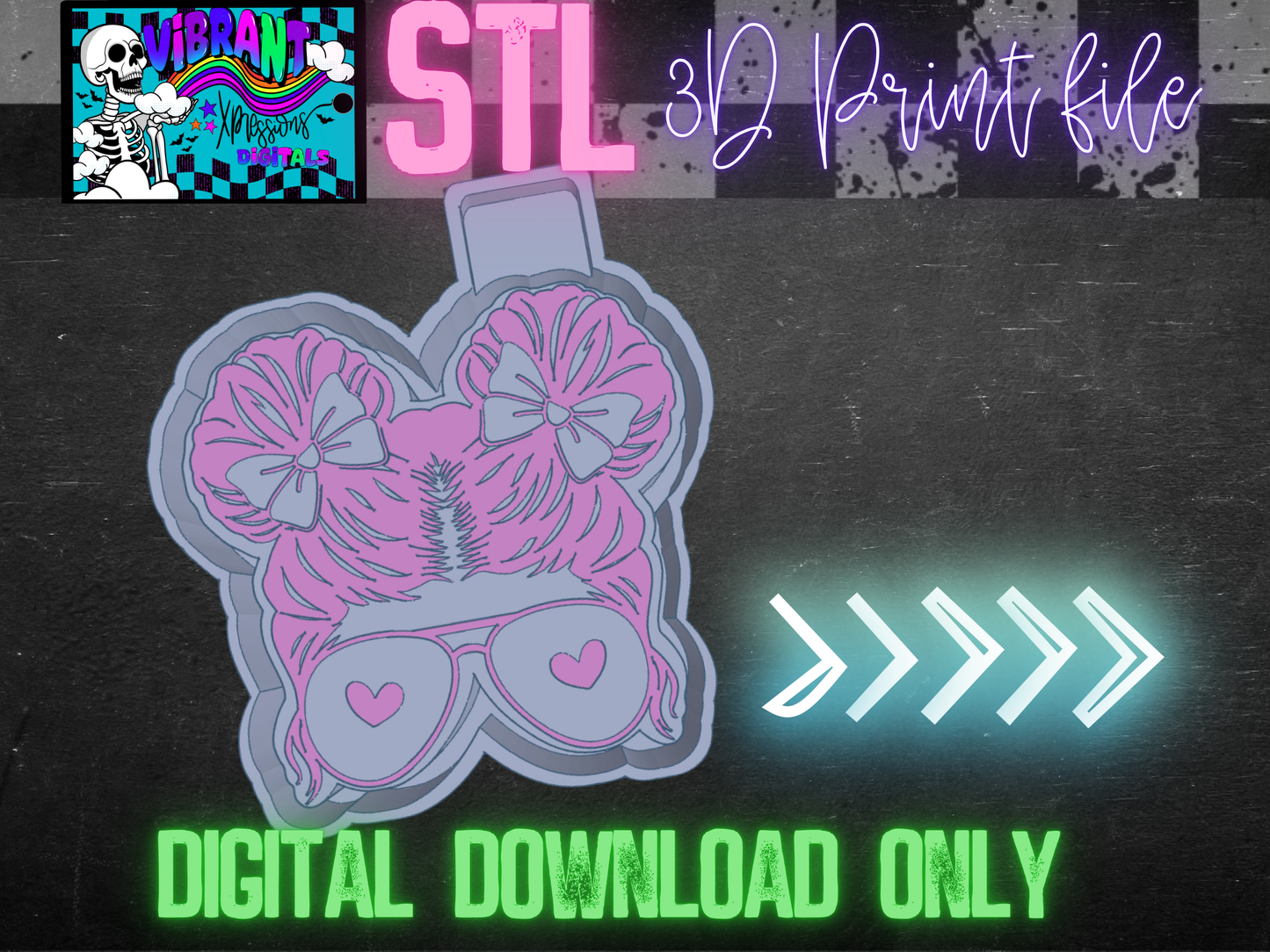 Bow Girlie Mold Maker STL File