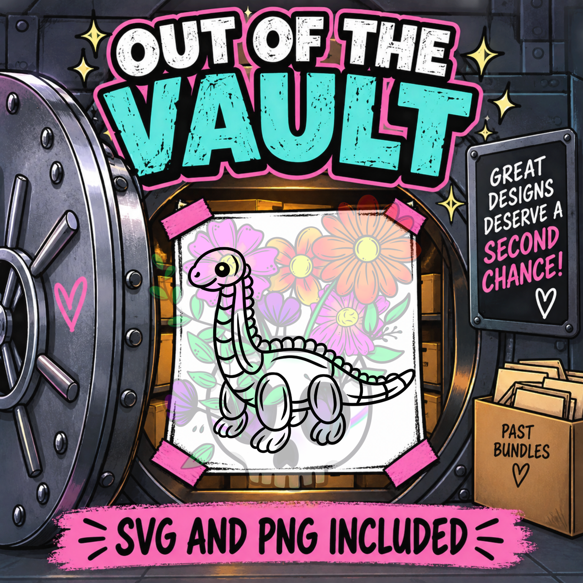Out of the Vault - Balloon Dino Long Neck (Brontosaurus)