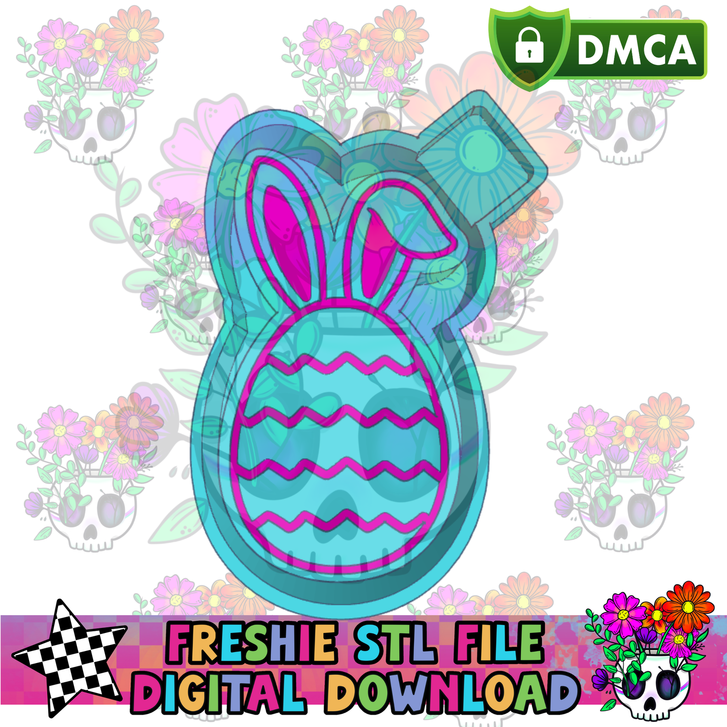 Bunny Egg Mold Maker STL File