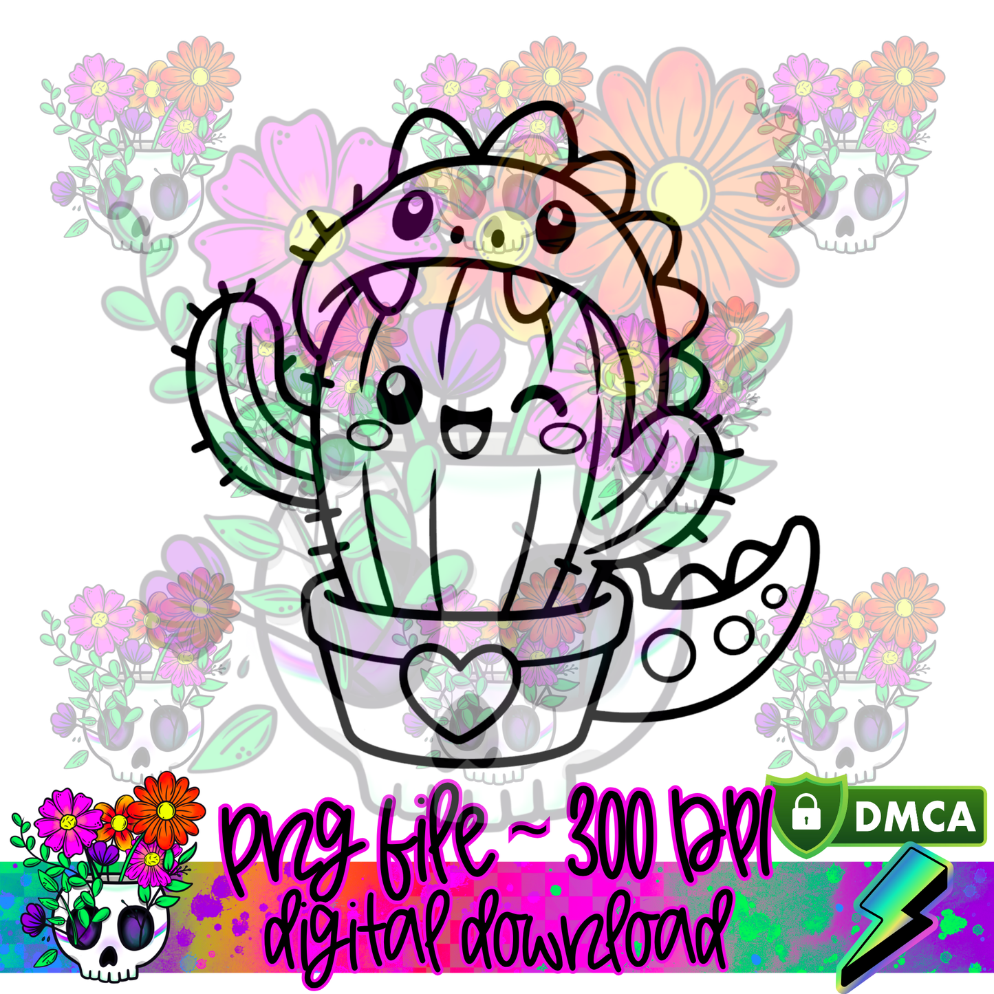 Cactus Monster - PNG