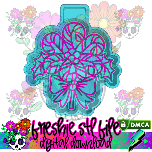 Candy Cane Flower Mold Maker STL File