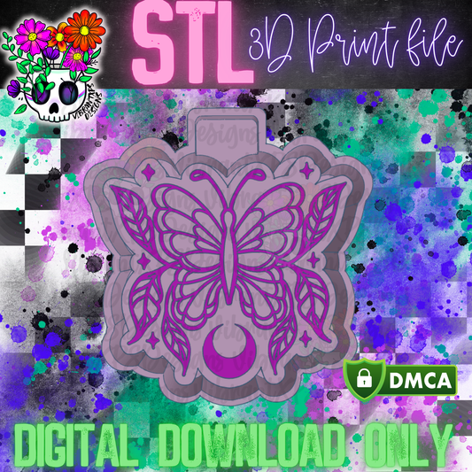 Celestial Butterfly Mold Maker STL File