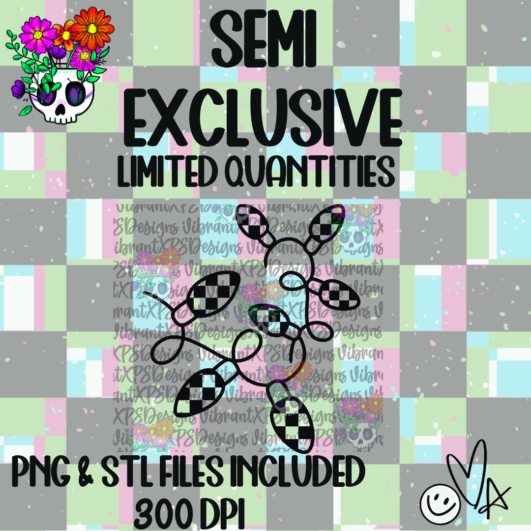 **VXP Semi Exclusive** Checkered Christmas Lights