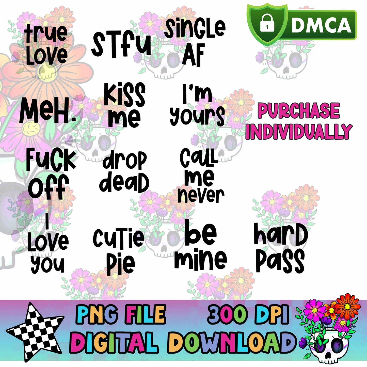 Checkered Heart Inserts - PNG