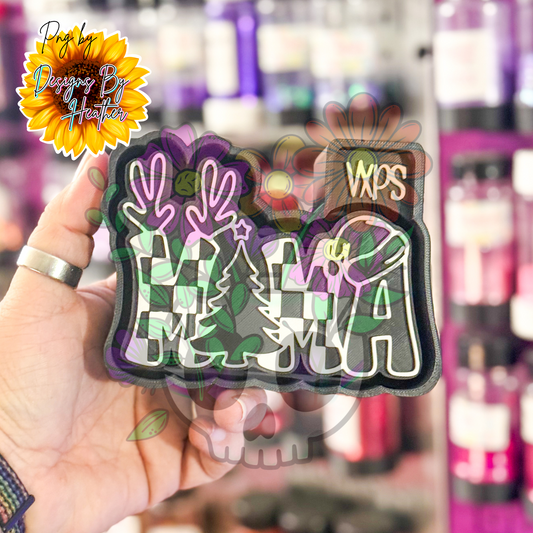 Mama Checkered Christmas Freshie Mold - Semi Exclusive