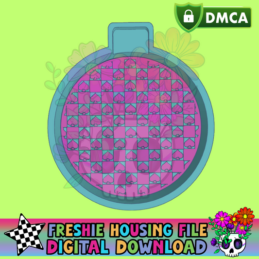 Checkered Spades Mold Maker STL File