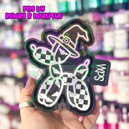 Checkered Balloon Dog Witch -  Semi Exclusive