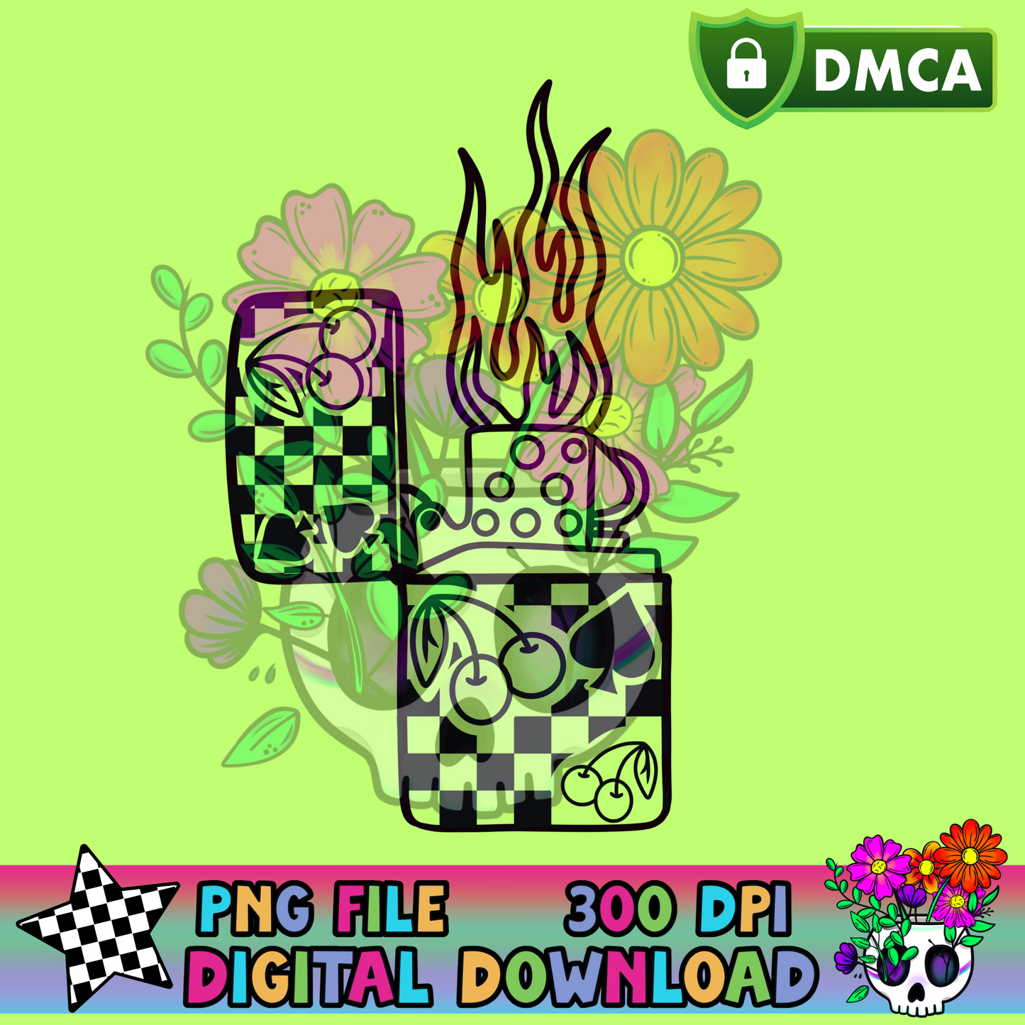 Cherry Spade Lighter - PNG