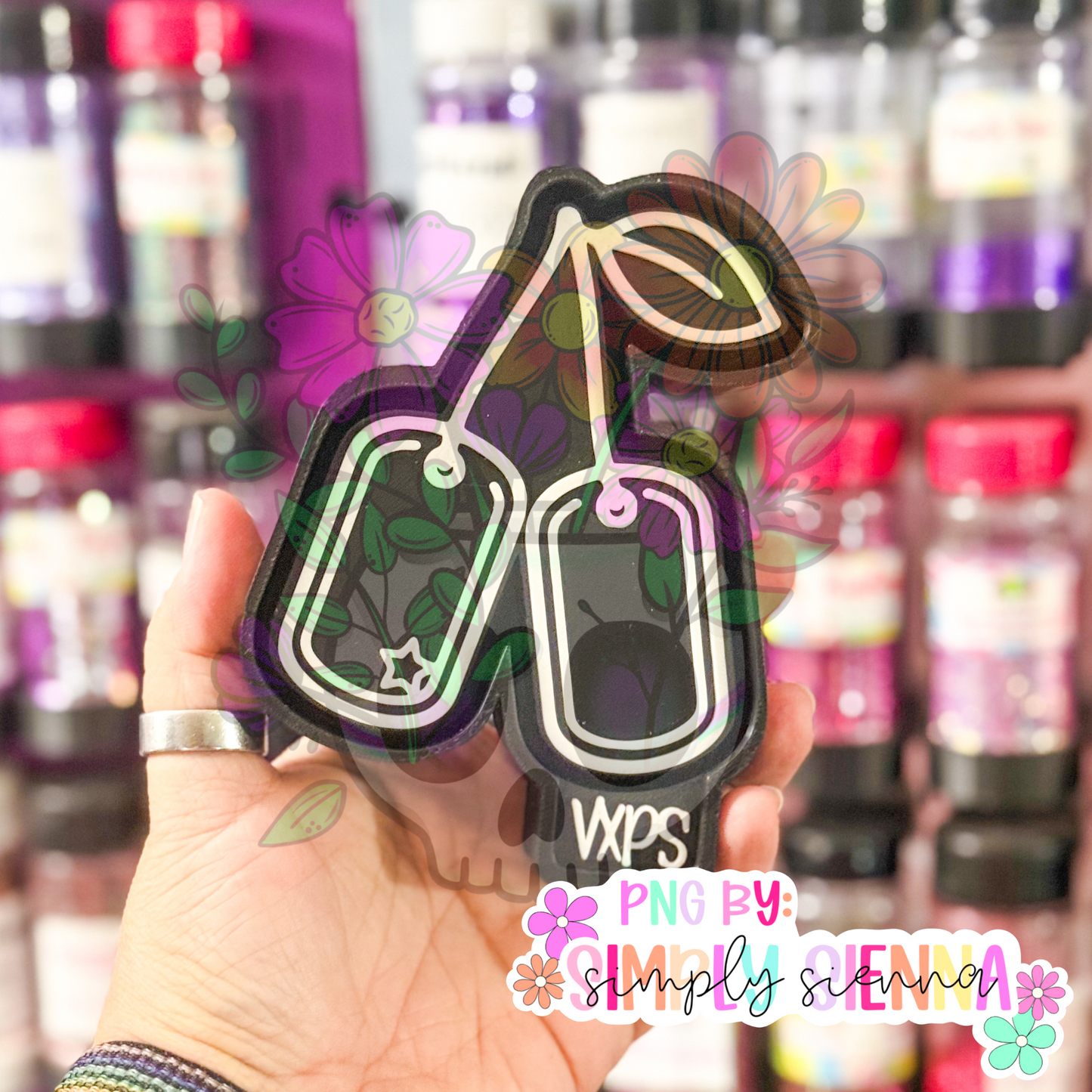 Cherry Dog Tags Freshie Mold - Semi Exclusive