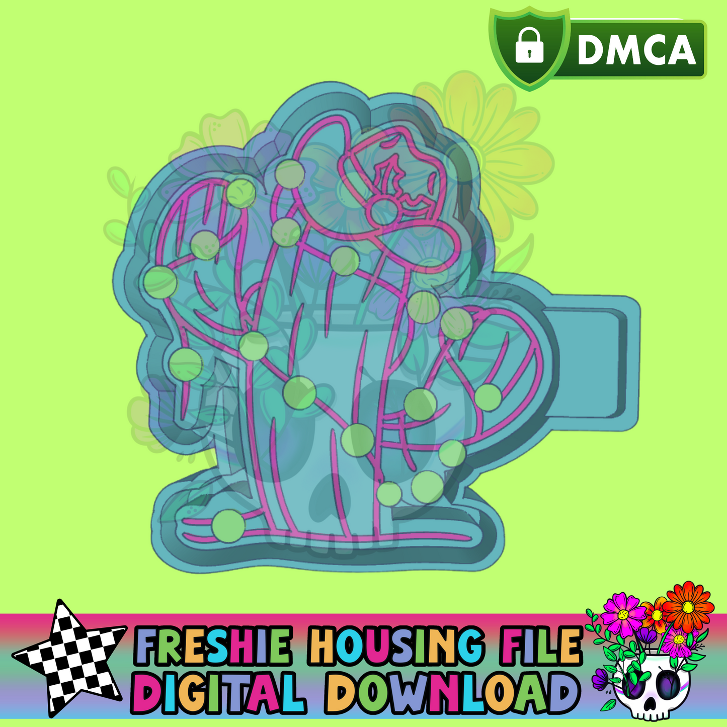 Christmas Cactus Mold Maker STL File