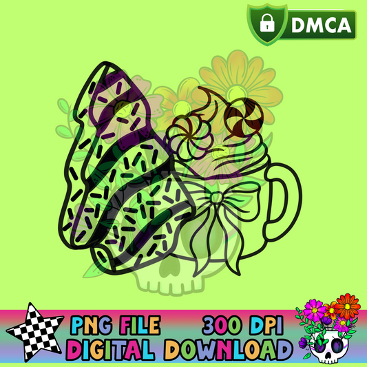 Christmas Cake Cocoa - PNG