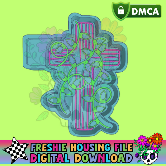 Christmas Cross Mold Maker STL File