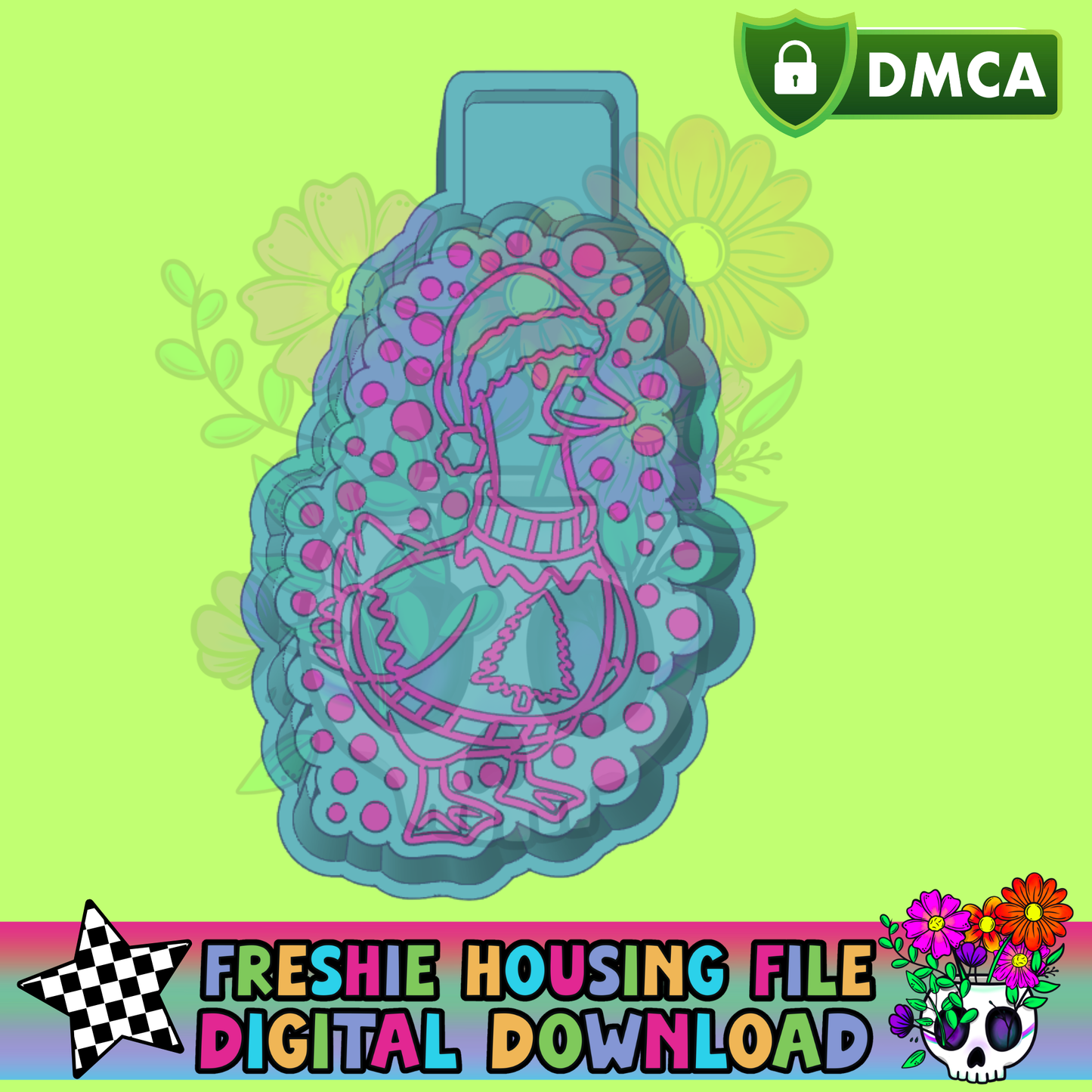 Christmas Sweater Goose Mold Maker STL File