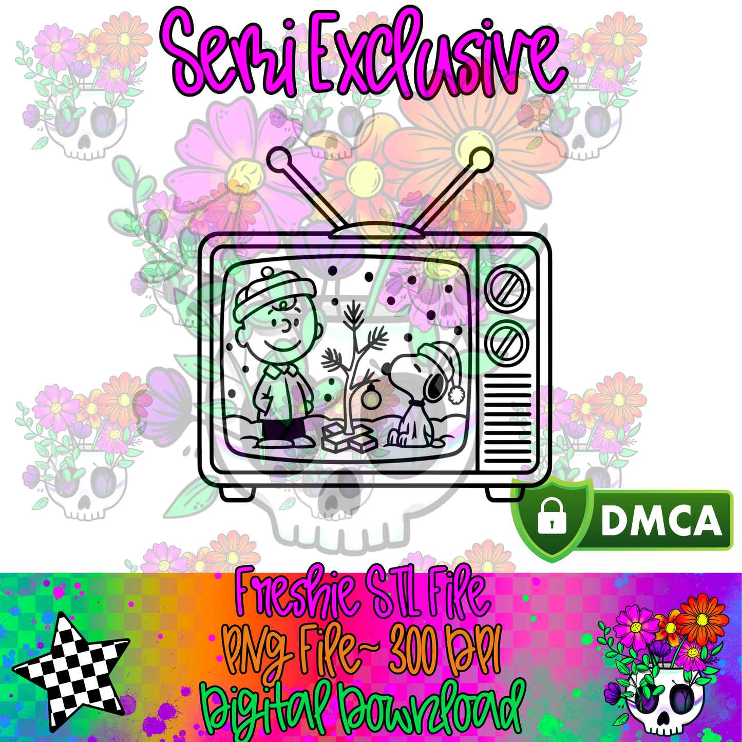 **VXP Semi Exclusive** Christmas TV Pink Brown