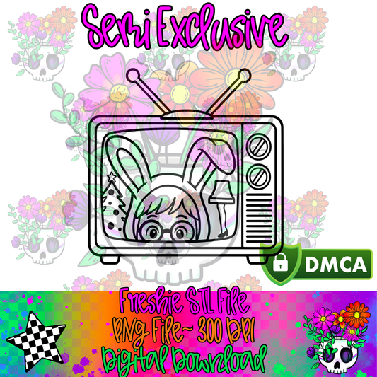 **VXP Semi Exclusive** Christmas TV Pink Bunny