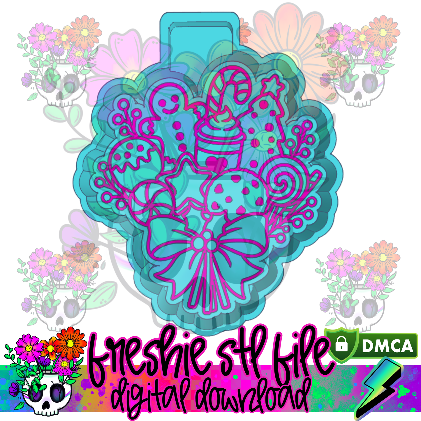 Christmas Treat Bouquet Mold Maker STL File