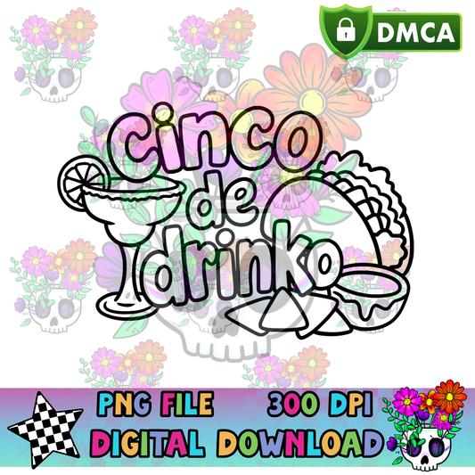 Cinco de Drinko - PNG