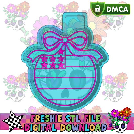 Circle American Flag Mold Maker STL File