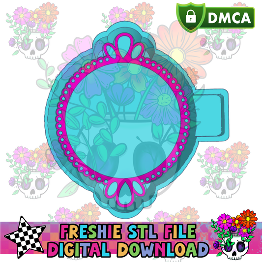 Concho Circle w Cardstock SVG/PNG Mold Maker STL File