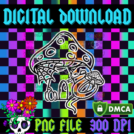 Cottagecore Mushroom House - PNG