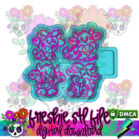 Cow Littles Mold Maker STL File