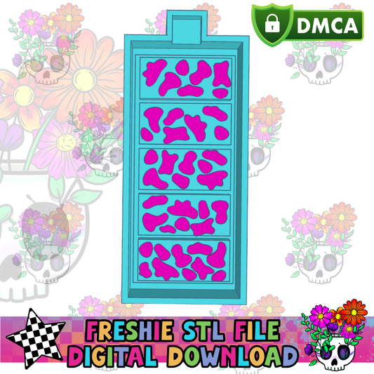 Cow Print Snap Bar Mold Maker STL File