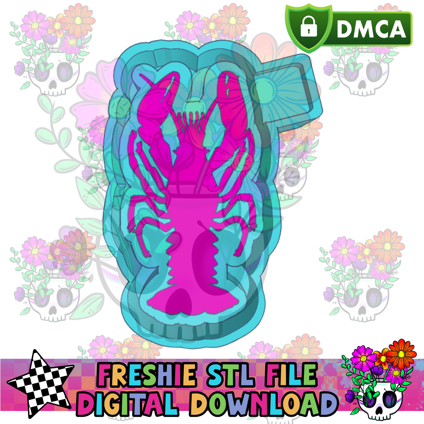 Crawfish Housing Mold Maker STL File