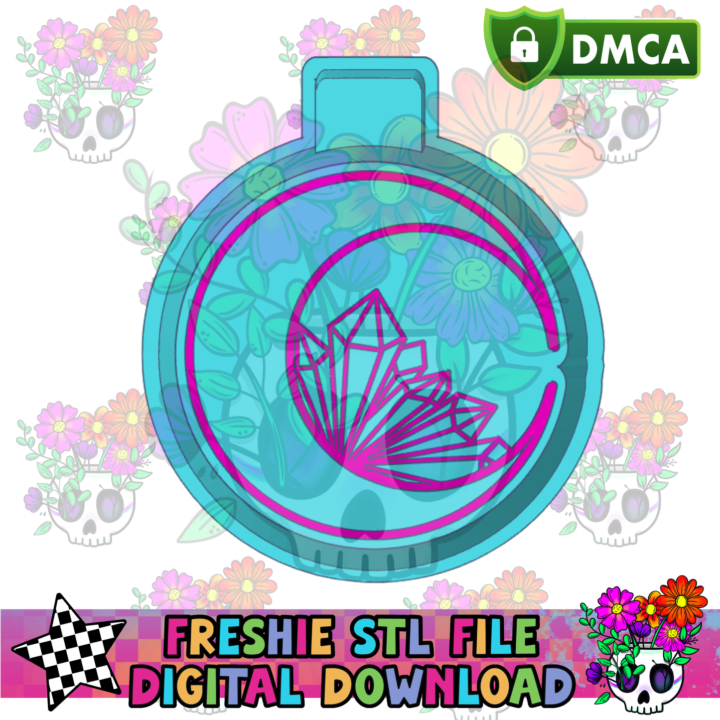 Crystal Moon Mold Maker STL File