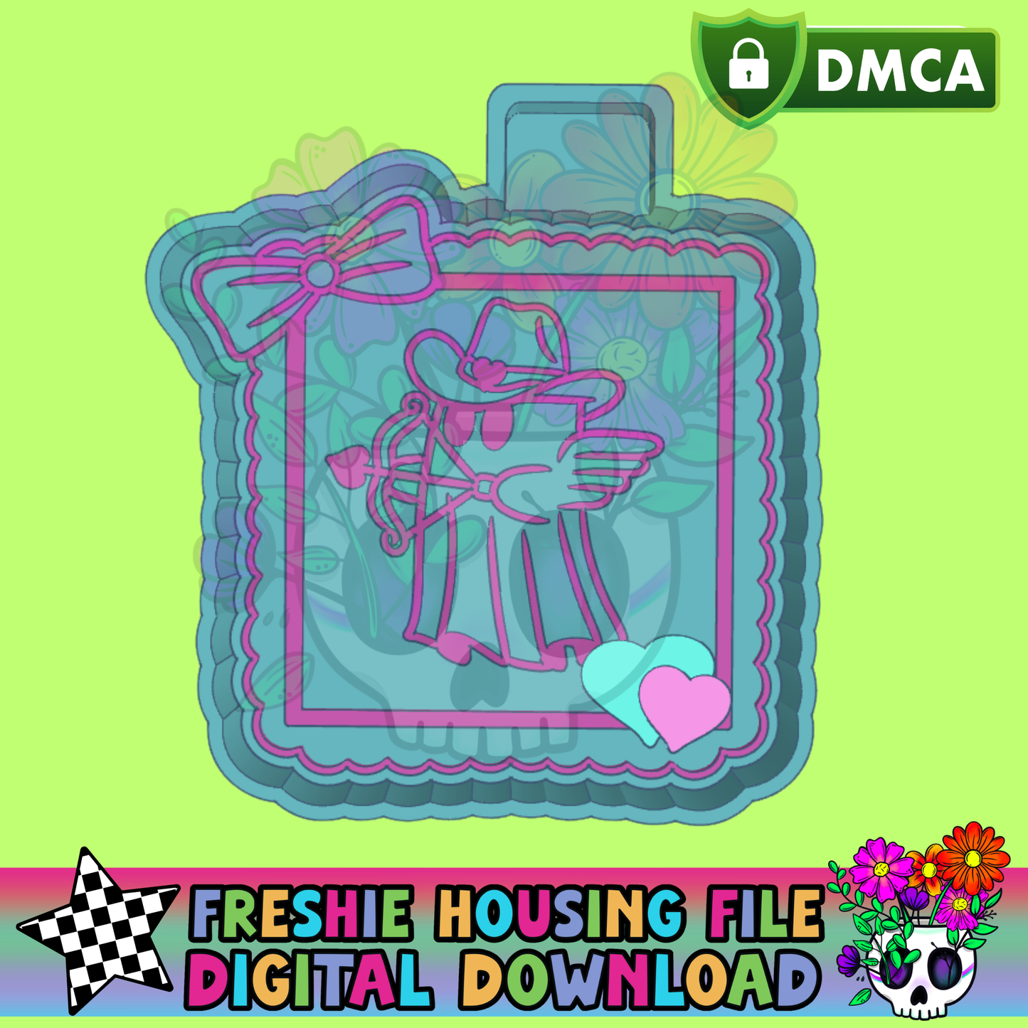 Cupid Ghost Stamp Mold Maker STL File