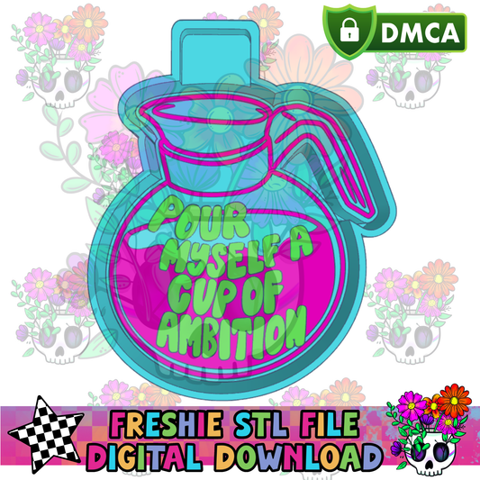 Ambition Coffee Mold Maker STL File