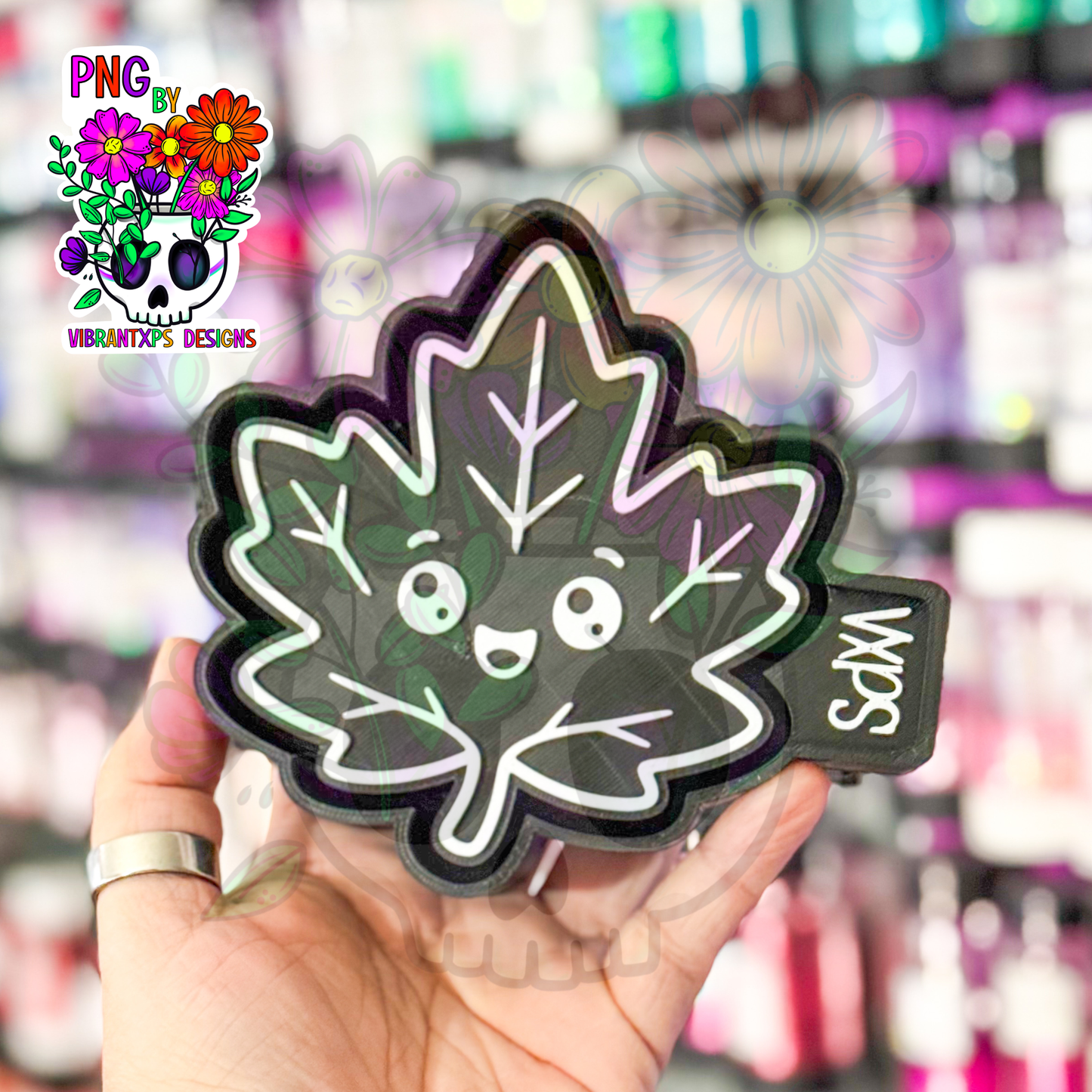 Cute Happy Leaf - Freshie Mold