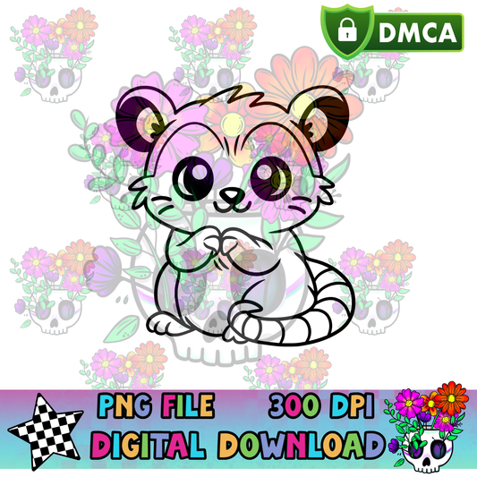 Cute Opossum - PNG