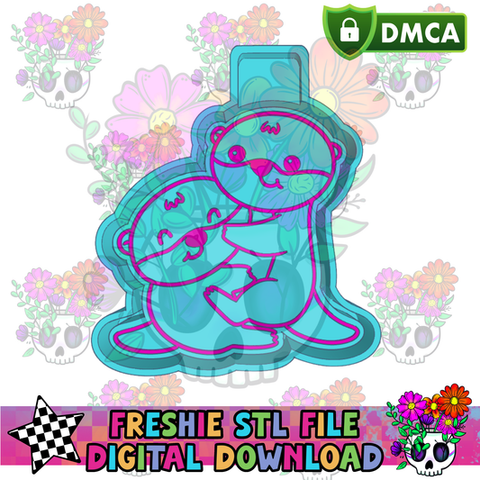 Cute Otters Mold Maker STL File