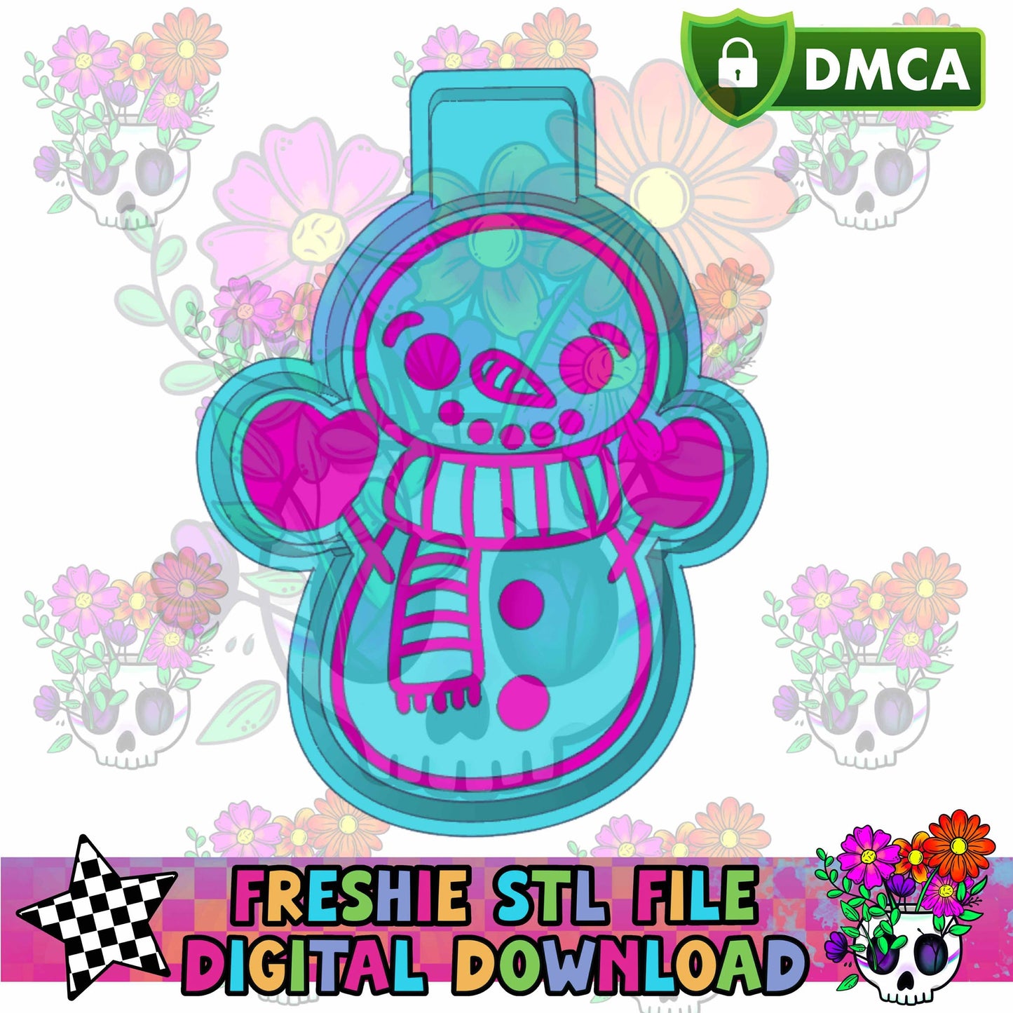 Cute Snowman Mold Maker STL File