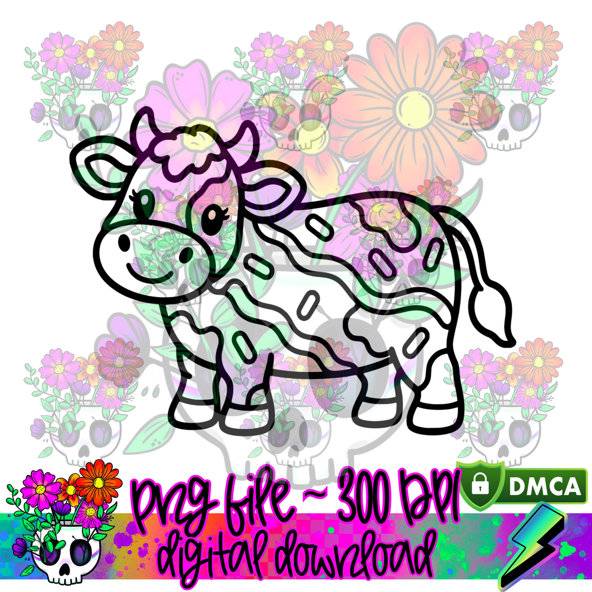 Cutie Cow Tree Cake - PNG
